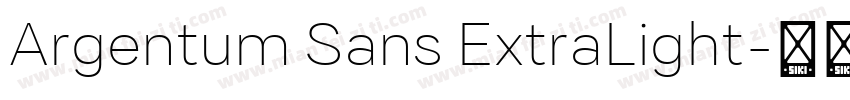 Argentum Sans ExtraLight字体转换